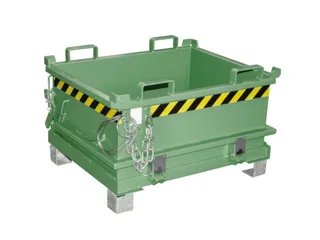 mini-bodemklepcontainer,HxLxB 625x800x1000mm,0,24m³,inrijbeugel,staal - 1