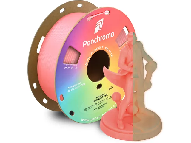 Polymaker 3D filament Panchroma PLA Luminous 1,75mm Roze 1kg