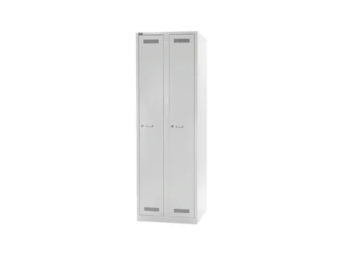 garderobekast,HxBxD 1850x600x500mm,2vak,vak B 300mm,cil.-slot