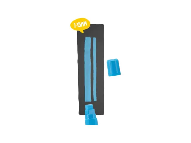 Krijtstift Securit Sma-720 Blokpunt 7-15mm Assorti 8 Stuks