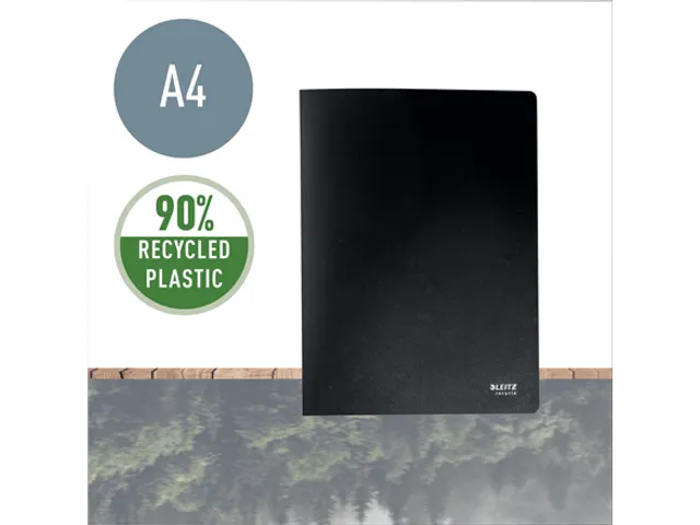 Showmap Leitz Recycle A4 40 tassen gerecycled PP zwart