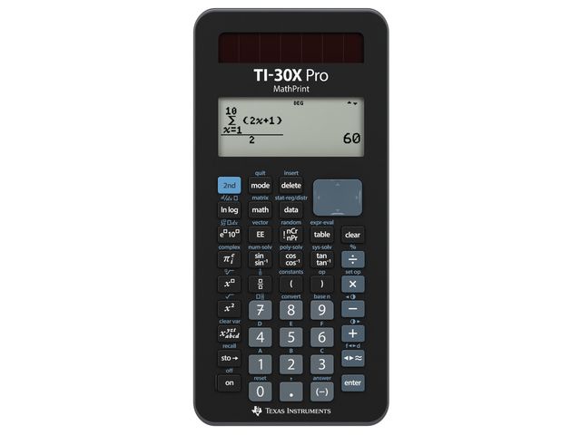 Calculator TI-30XPROMP met onderwijs software | RekenmachinesWinkel.nl