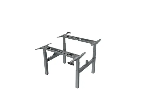Elektrisch Verstelbaar Zit-Sta Frame Duo Bureau Grijs 180Cm