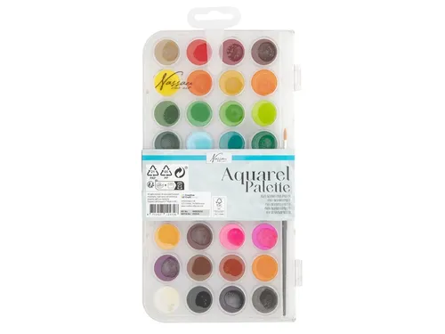 Aquarelverf Nassau fine art doos a 36 kleuren