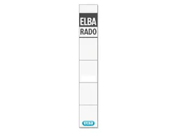 Rug-insteekkaart Elba Rado smal 24x159mm wit 10 stuks