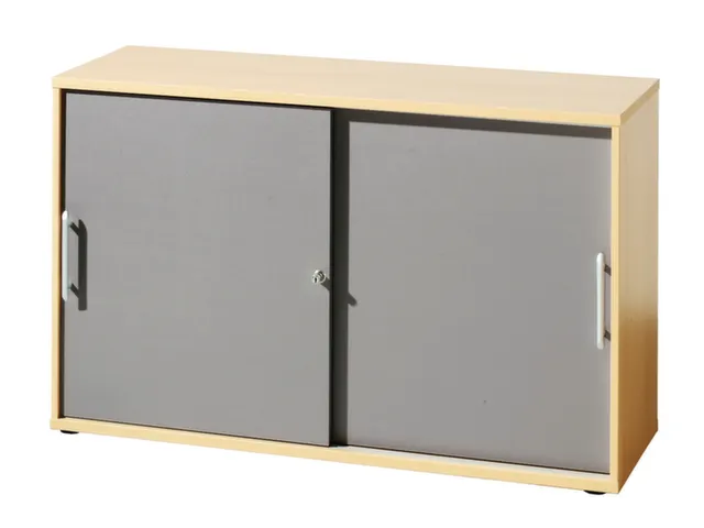 schuifdeurkast,HxBxD 1000x1200x400mm,2xhouten vloer,3ordnerhoogte