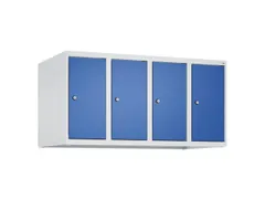 opzetkast,v. locker,4vak.,vak B 250mm,HxBxD 500x1000x500mm,vleugeldeur
