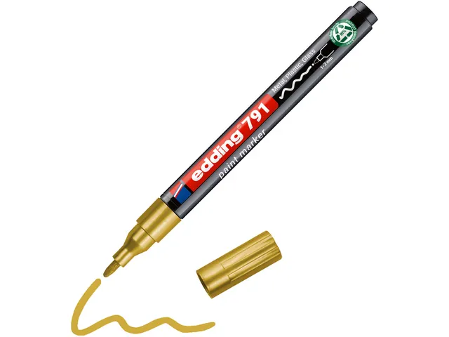 Paintmarker edding 791 PCR op alcoholbasis 1-2mm goud