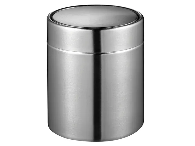 Afvalbak EKO Fandy tafelmodel met swingdeksel 1,5 liter rvs