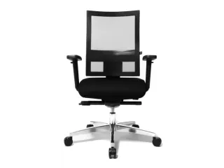 Bureaustoel Zwart Sitness 60 Netrug Armleuningen - 5