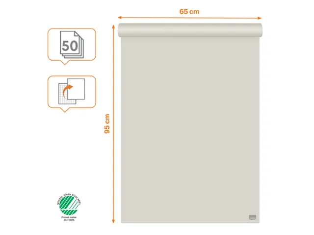 Flipoverpapier Nobo Standaard 65x95cm rol