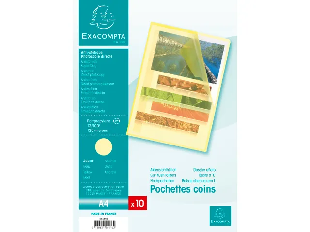 PK 10 L-map glad PP 12/100 A4 geel