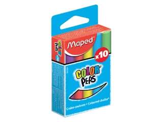 Schoolbordkrijt Maped Color'Peps set à 10 stuks assorti - 1