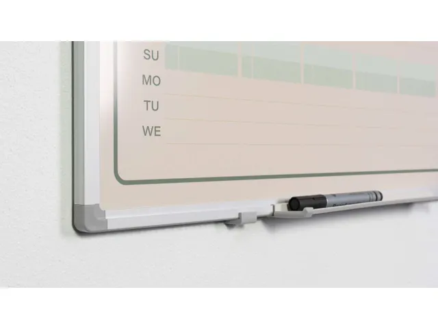 Jaarplanner Elegance Engels softline profiel 8mm 90x120cm aluframe