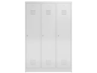 garderobekast,HxBxD 1800x1185x500mm,3vak,vak B 395mm,klink,sokkel - 2