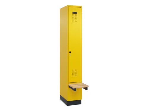 locker met bank,HxBxD 1950x300x815mm,1vak,vak B 300mm,draaigrendel