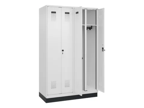 locker voor scheiding van kleding,HxBxD 1950x1200x500mm,4vak