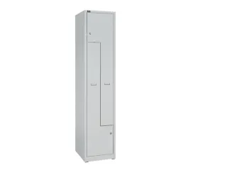Z-garderobekast,HxBxD 1850x400x500mm,vak B 400mm,cil.-slot,sokkel - 2