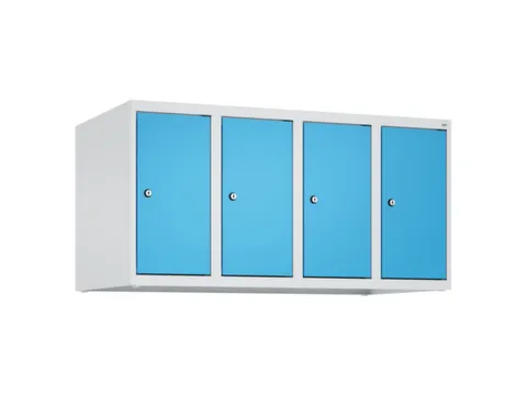 opzetkast,v. locker,4vak.,vak B 250mm,HxBxD 500x1000x500mm,vleugeldeur