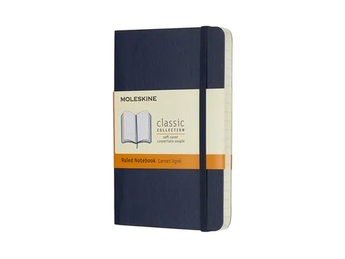 Moleskine Soft Cover Classic Notebook A6 Notitieboek lijn Blauw