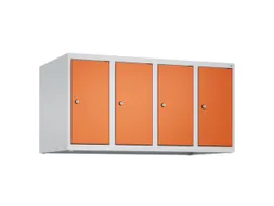 opzetkast,v. locker,4vak.,vak B 250mm,HxBxD 500x1000x500mm,vleugeldeur