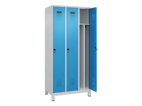 locker voor scheiding van kleding,HxBxD 1950x900x500mm,3vak