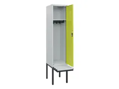 locker met bank,HxBxD 1950x400x815mm,1vak,vak B 400mm,cilinderslot