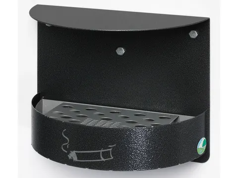 Wandasbak 1.5 liter 230x300x150mm Antiek-Zilverkleurig Slot Staal