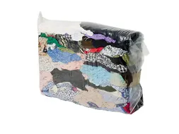 Bonte Dunne Katoenen Poetslappen 5kg Baal
