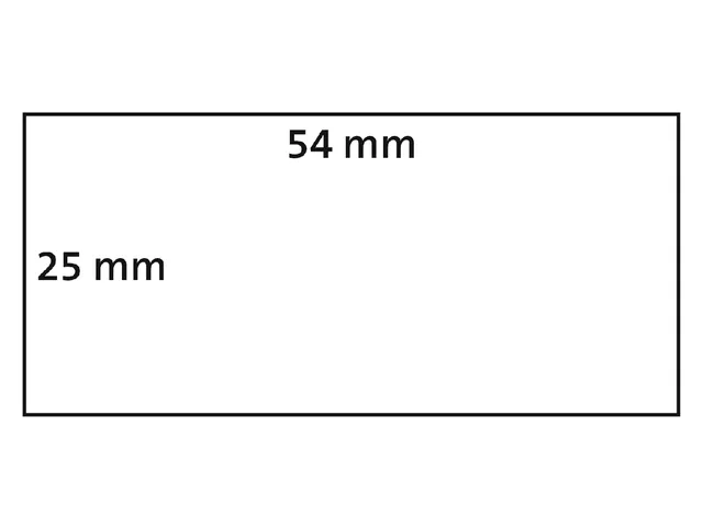 Etiket Dymo 1976411 industrieel 25x54mm 1 rol á 160 stuks wit