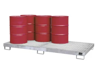 Systeem-Opvangbak Verzinkt 8x 200l 246l 210x 2650x 1300mm Rooster - 1