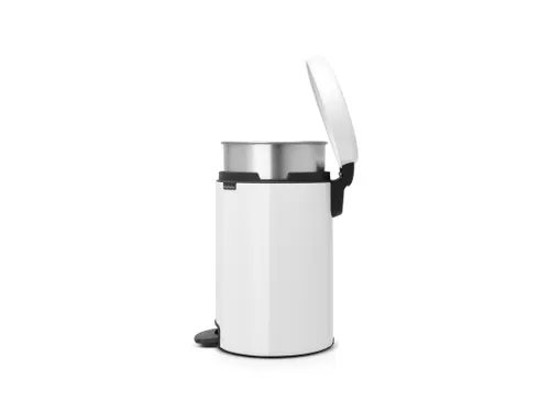 Pedaalemmer Newicon 12 Liter Metalen Binnenemmer Wit