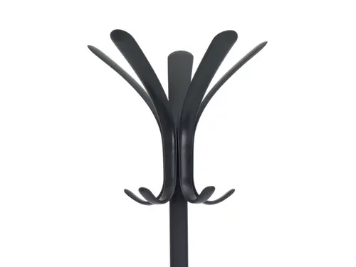 Cleo design kapstok met 5 dubbele haken 175 cm metaal zwart