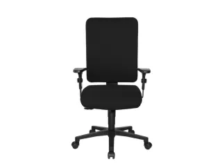 Bureaustoel,Synchroonmech.,M. Armleuningen,Zitting Stof Zwart - 3