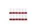 Papierklem Foldback mauly 214 Rood 19mm 12 Stuks