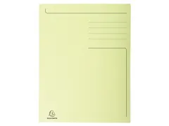 Dossiermap Exacompta Forever A4 3 kleppen 280gr geel