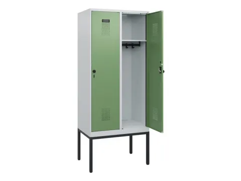 schoollocker,HxBxD 1950x800x500mm,2vak,vak B 400mm,draaigrendel
