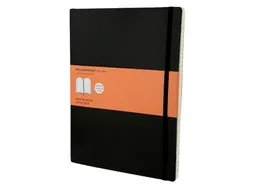Notitieboek Moleskine XL 190x250mm lijn soft cover zwart