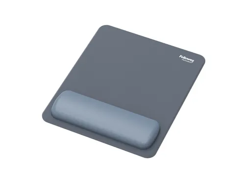 Muismat met polssteun Fellowes Breyta blauw 20x24cm