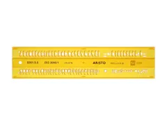 Lettersjabloon Aristo 3,5mm H-profiel schriftvorm B recht