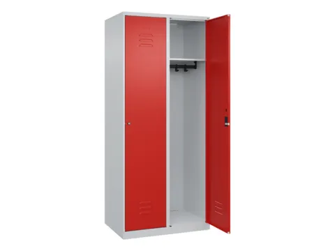 locker,HxBxD 1850x800x500mm,2vak,vak B 400mm,cil.-slot,staand op vloer