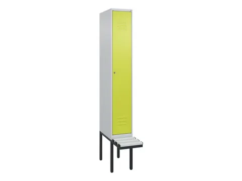locker met bank,HxBxD 2120x300x815mm,1vak,vak B 300mm,cil.-slot