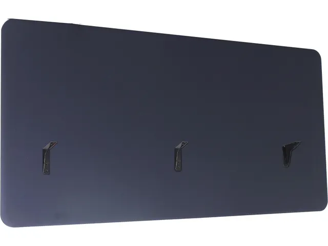 Opzetwand tbv zit-sta werkplek 160x80cm Zwart