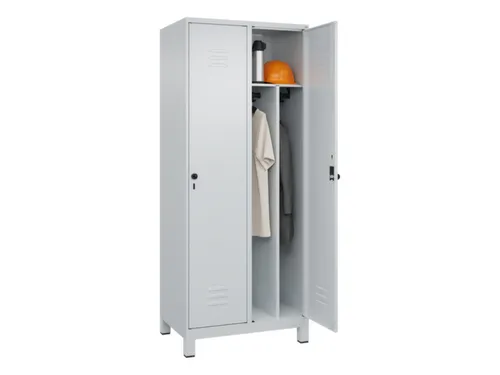 locker voor scheiding van kleding,HxBxD 1950x800x500mm,2vak