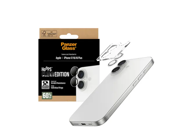 PanzerGlass Hoops Camera Lens Protector Transparent iPhone 17 | i