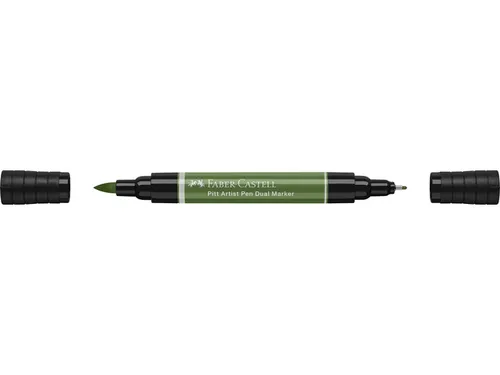 Tekenstift Faber-Castell Pitt Artist Pen duo marker 174 chroomgroen