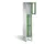lockerkast 1850x320x500mm 1x3 vakken Cilinderslot Poten, RAL6011