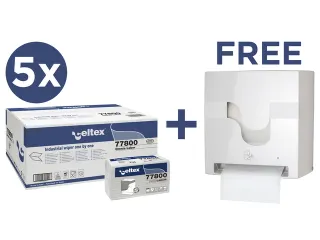 Voordeelbundel Celtex handdoekpapier met gratis Omnia Labor dispenser - 1