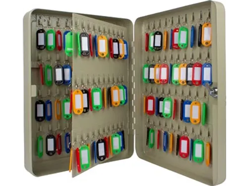 Sleutelkast Voor 140 Sleutelhangers Grijs Inclusief 2 Sleutels