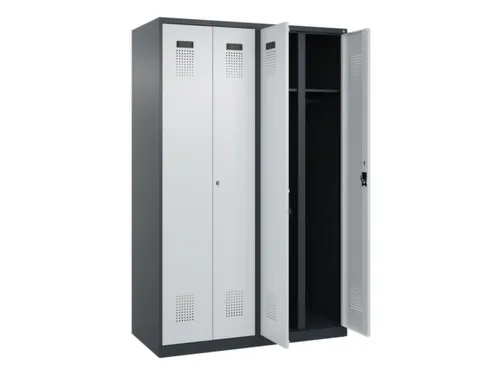 locker voor scheiding van kleding,HxBxD 1850x1200x500mm,4vak